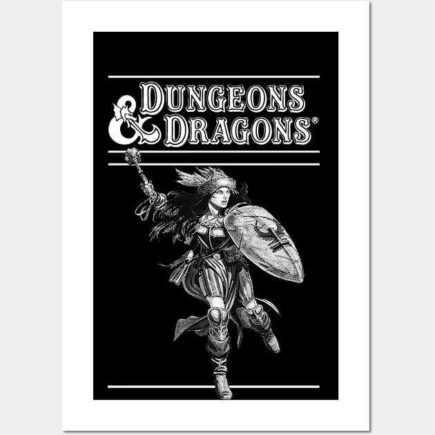 Dungeons and Dragons Cleric Wall Art by The Basement Podcast